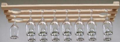 Under Cabinet Wine Glass Rack