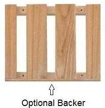 Optional backer for you glass rack