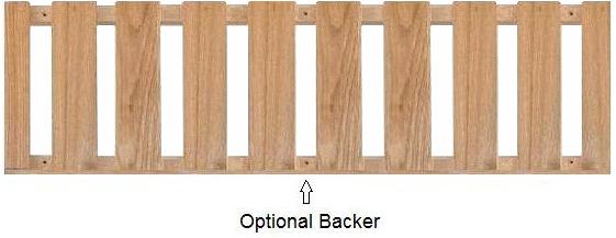 Optional backer for you glass rack