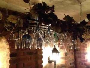 Custom Made Hanging Wine Glass Rack Finished