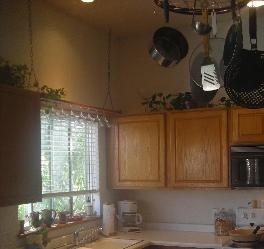 Finished Hanging Wine Glass Rack Over Kitchen Sink