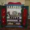 Custom Made Inside TV Entertainment Center Wine Glass Rack