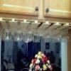 Custom Made Pass Through Stemware Bar Glass Rack