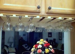 36 x 12 Spruce Wine Glass Rack