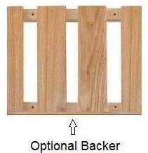 Optional backer for you glass rack