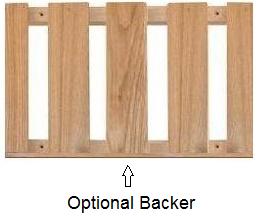 Optional backer for you glass rack