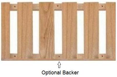 Optional backer for you glass rack