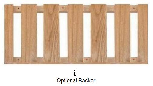 Optional backer for you glass rack