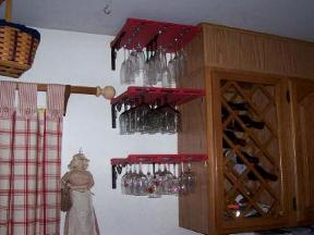 Custom Made Wall Hanging Stemware Rack Holders