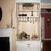 Custom Made Microwave Stand Stemware Rack