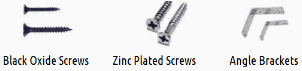 Black Oxide Screws Wood Screws Angle Brackets